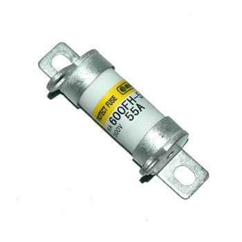 Hinode 600FH-55UL Cylindrical Fast Acting Fuse, 600V AC/DC, 55A