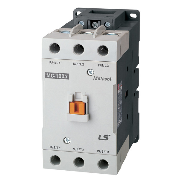 LSIS MC-100A METASOL Series Magnetic Contactor, AC48V 50/60Hz, Screw 2a2b, EXP (MC100A-30-22-E7-S-E)