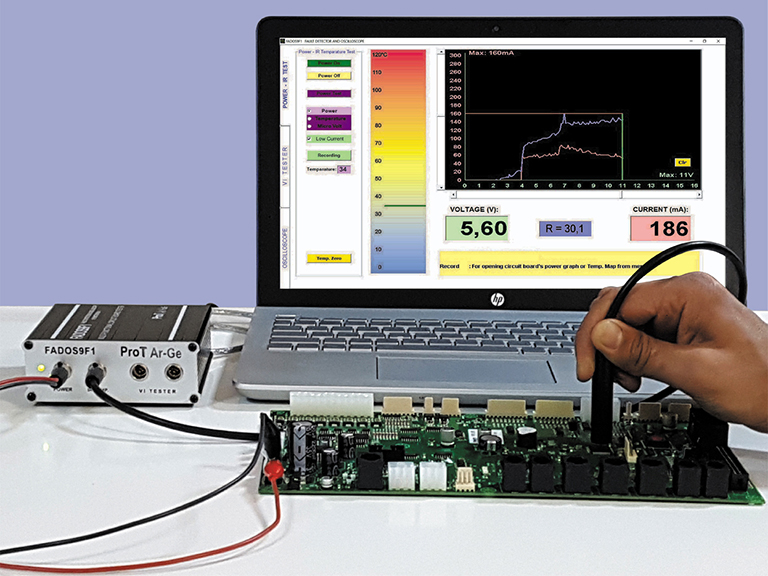 Prot Ar-Ge Circuit Board IR Testing Screen