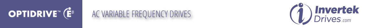 Invertek Optidrive E3 Series AC Variable Frequency Drives
