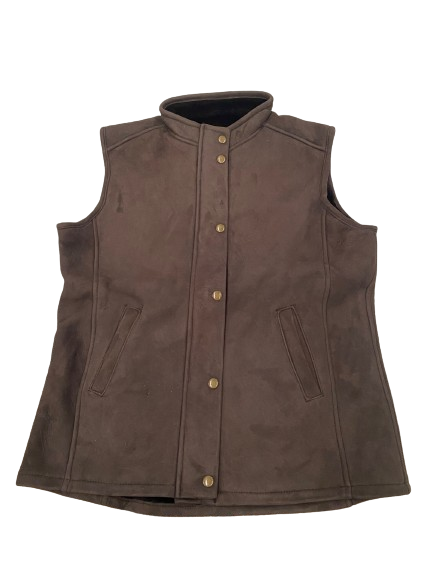 Front Stud Sheepskin Vest - Skinnys Australia