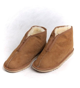 Skinnys Front Zip Slippers Chestnut Skinnys Front Zip Slippers Chestnut