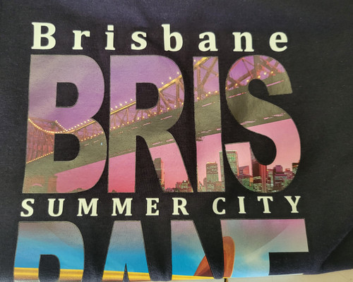 Adult T-Shirt Brisbane Summer City Adult T-Shirt Brisbane Summer City