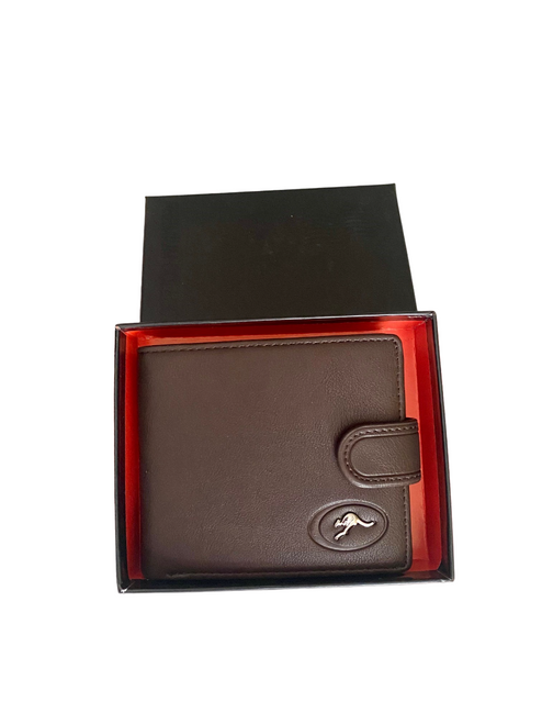 Men's Premium Collection Kangaroo Wallet Brown