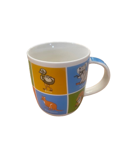 Coffee Mug Animals Chequered