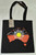Black Calico Bag - Flag Map