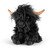 Living Nature Highland Cow with Sound Large Black 30cm