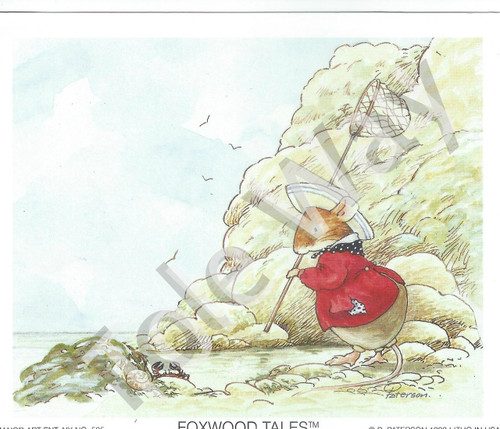 Foxwood Tales Rabbit catching a lobster (4x5)