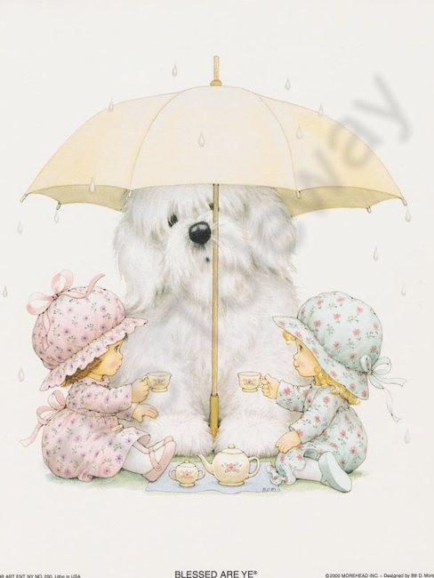 Rainy Day Friends (8x10)