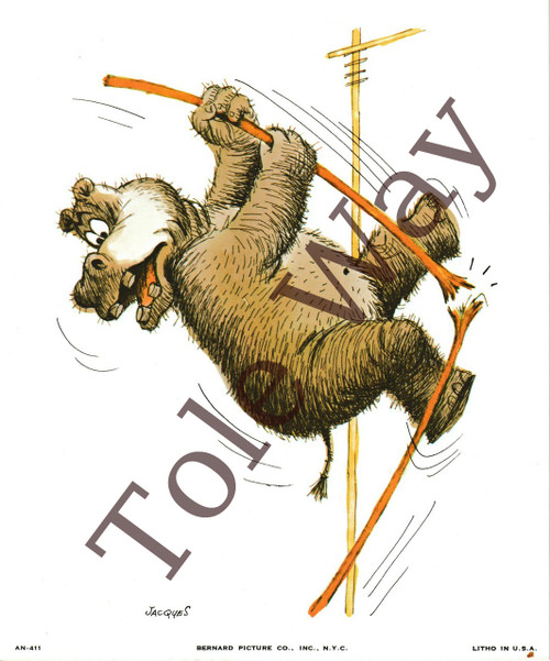 Hippo Pole Vaulter (5x7)