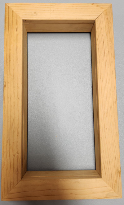 Frame, shadow box and glass 6x12