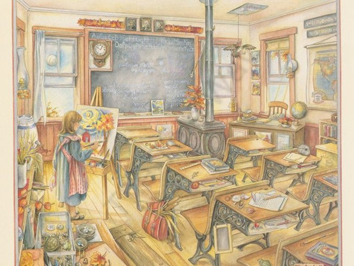 In the School (8x9)