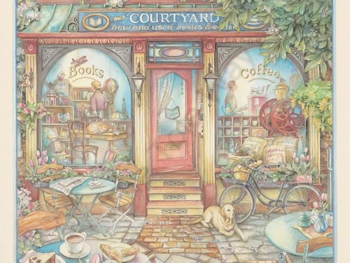 Courtyard Books and Coffee (10.75x12)