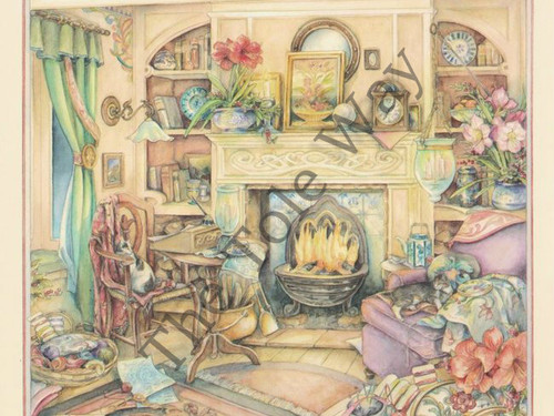 Fireside Embroidery (8x9)