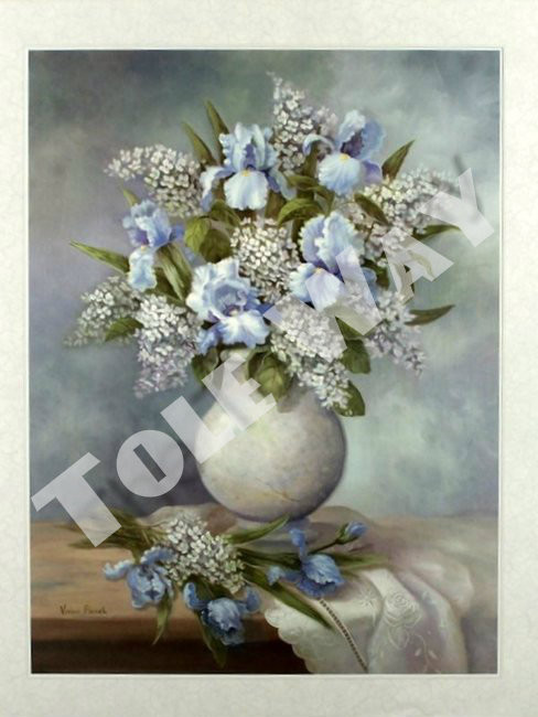 Irises In Bloom I (22x28)