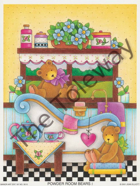 Powder Room Bear I (6.5x8.5)
