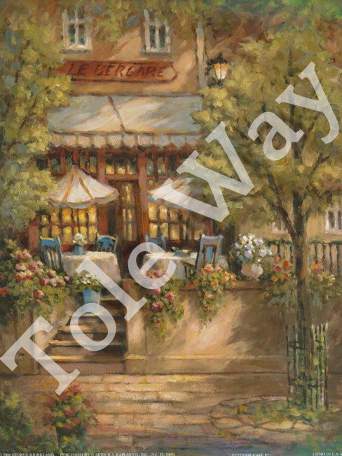 Outdoor Cafe I (22x28)