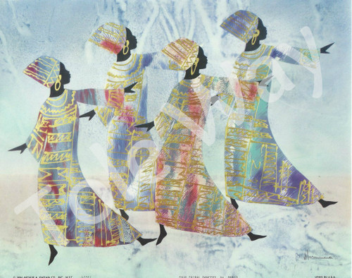 4 Tribal Dancers (16x20)