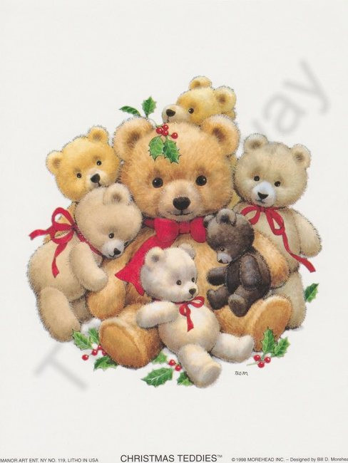 Christmas Teddies (6x8)