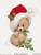 Santa Hat Bear  (4 x 5)