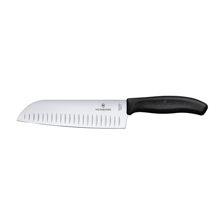 Swiss Classic Santoku Knife, Fluted Edge, 17cm