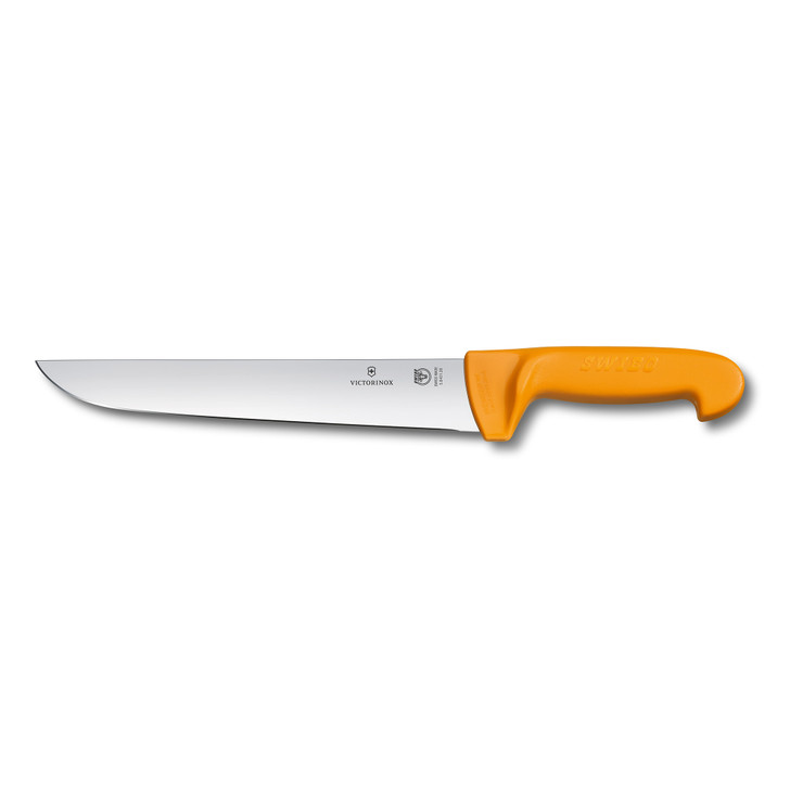 Swibo Butchers Knife,24cm Straight Back Blade - Yellow