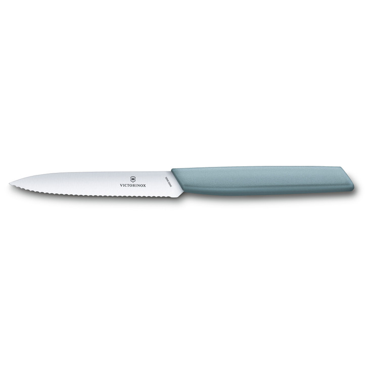 Swiss Modern Paring Knife, 10cm Wavy Edge - Arona