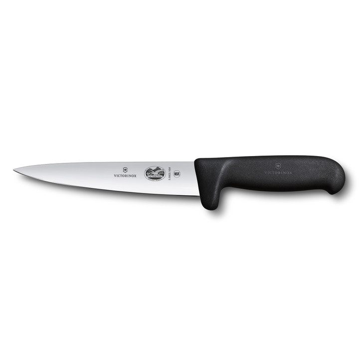 Sticking Knife,16cm Safety Grip,Fibrox - Black