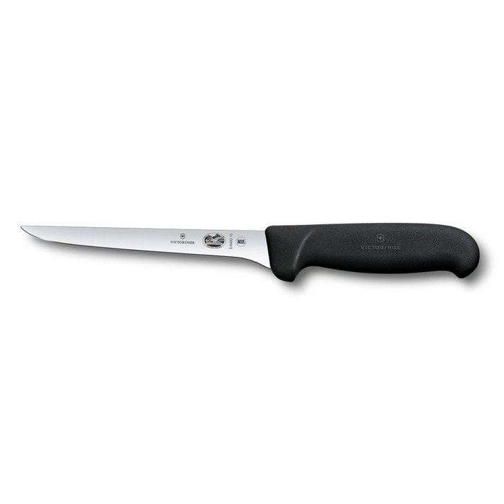 Boning Knife,12cm Straight,Narrow Flexible Blade,Fibrox Black