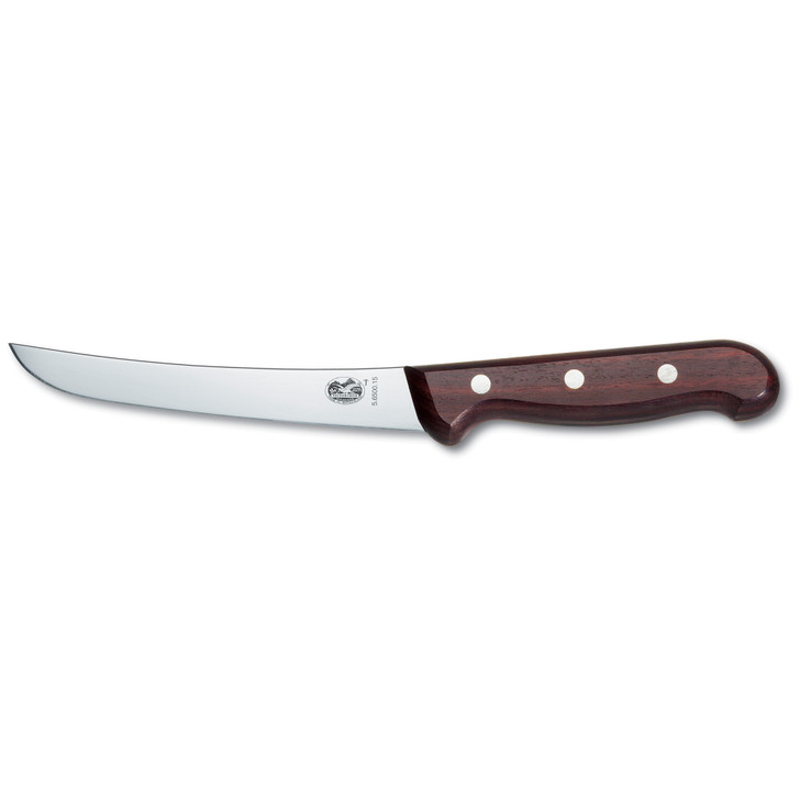 Boning Knife,15cm Curved,Wide Blade - Wood