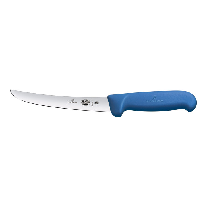 Boning Knife,15cm Curved,Wide Blade,Fibrox - Blue