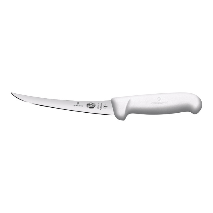 Boning Knife,15cm Curved,Flexible Narrow Blade,Fibrox - White