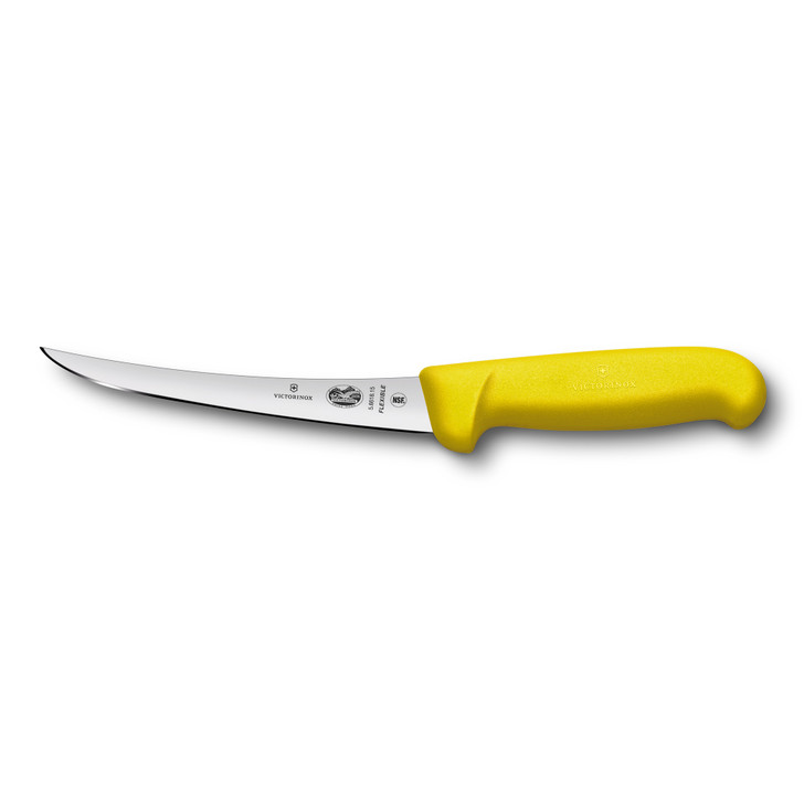 Boning Knife,15cm Curved,Flexible Narrow Blade,Fibrox - Yellow