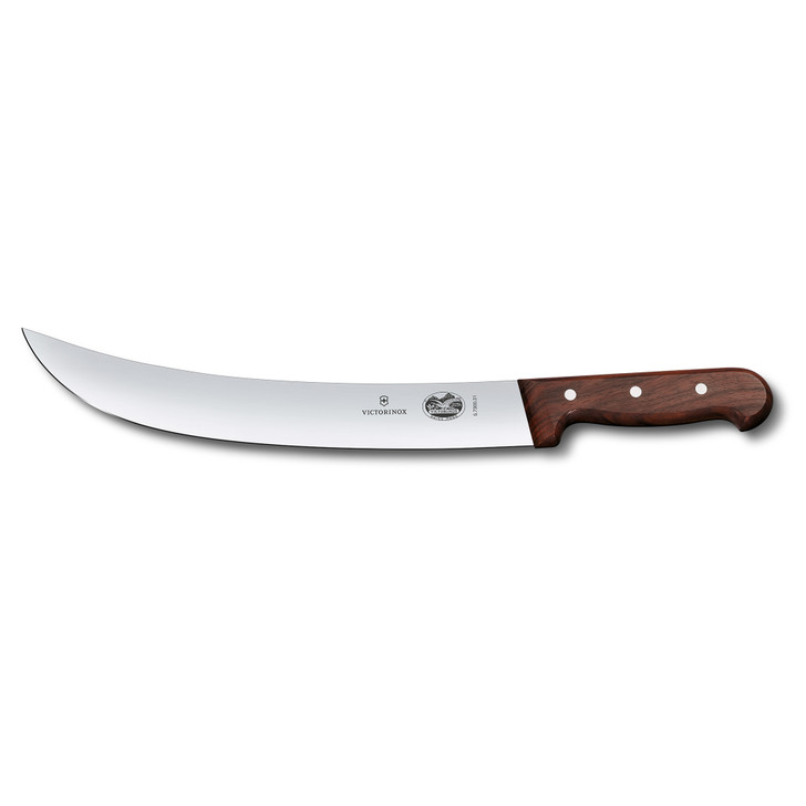 Cimeter Knife,31cm Curved,Wide Blade - Wood