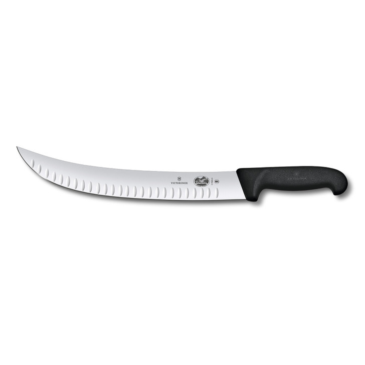 Brisket Knife,31cm Curved Wide Blade, Fibrox - Black