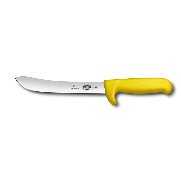 Butchers Knife,18cm Safety Nose,Heavy Stiff Blade,Fibrox Yellow