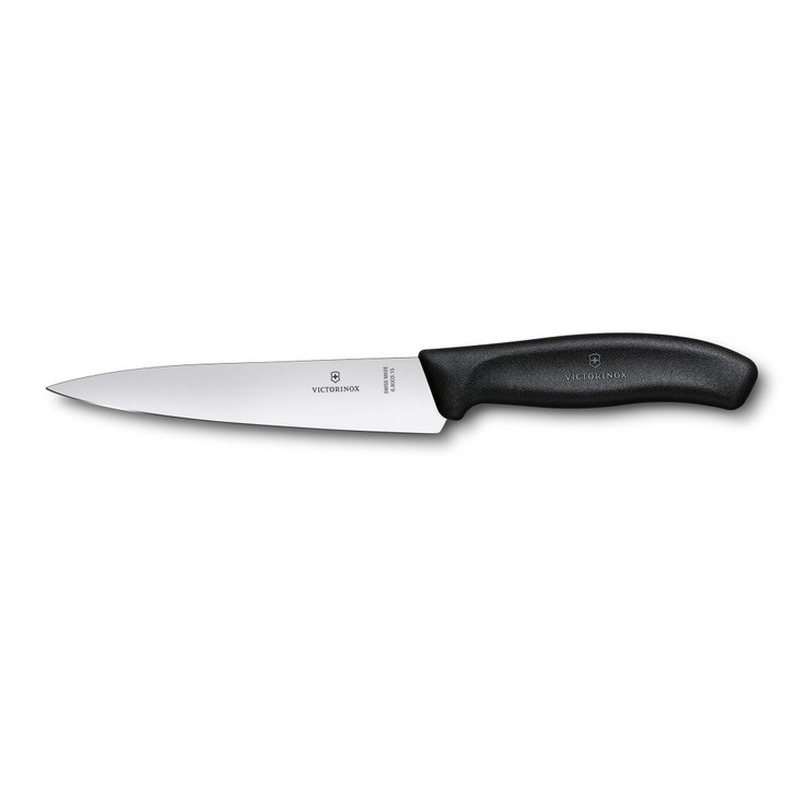 Cooks-Carving Knife 12cm,Wide Blade,Classic,Black ,Blister