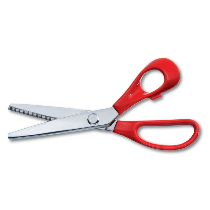 Pinking Shears,21cm,Red Handles