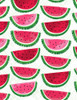 Cotton Print Yarmulkes Watermelons on Cross Hatch - WHITE