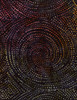 Cotton Print Yarmulkes Dotty Spiral Batik - FOREST