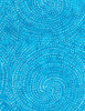 Cotton Print Yarmulkes Dotty Spiral Batik - TURQ