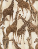 Cotton Print Yarmulkes Giraffe - TAN