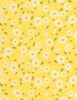 Cotton Print Yarmulkes Daisy Vines - YELLOW