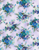 Cotton Print Yarmulkes Flower Bouquets - LAVENDER