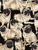 Cotton Print Yarmulkes Pugs by George McCartney - PUG