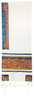 Yair Emanuel Tallit Embroidered Jerusalem -- Multicolor - TAK1