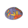 Yair Emanuel Multicolored Tribes Silk Hand Painted Kippah - YAS-2
