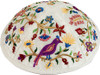 Yair Emanuel Embroidered Kippah Bird-Flowers Multicolor - YME-12W