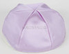 Satin Yarmulkes 6 Panels - Lined - Satin Lavender With Red Rim. Best Quality Bridal Satin