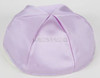 Satin Yarmulkes 6 Panels - Lined - Satin Lavender With Kelly Green Rim. Best Quality Bridal Satin